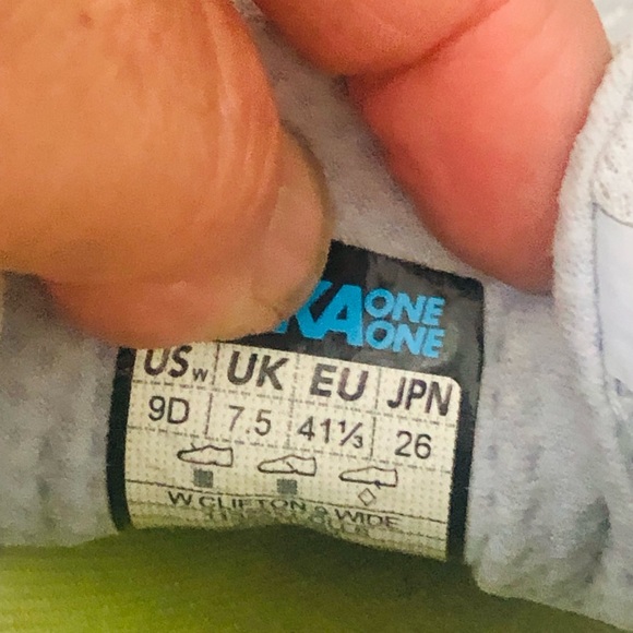 Hoka One One Women's Athletic Shoes - White, Pink, and Blue - Picture 6 of 9